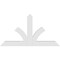 Ekena Millwork Richland Architectural Grade PVC Gable Bracket, 48"W x 26"H x 2"D x 4"F, 13/12 Pitch GBP048X26X0204RIC00 - alternate 3